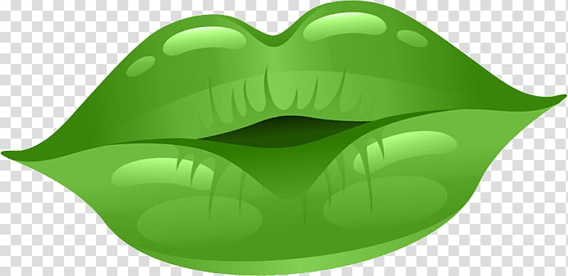 Leaf , cartoon lips transparent background PNG clipart