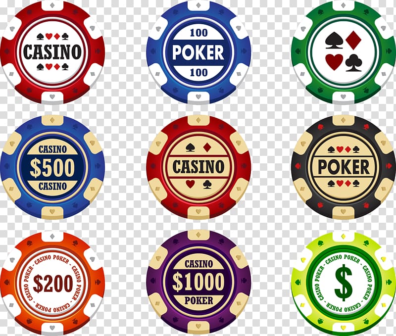 falling poker chips clipart