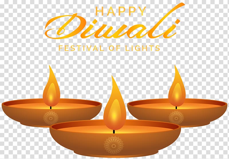 three diwali oil lamps , Diwali , Happy Diwali transparent background PNG clipart