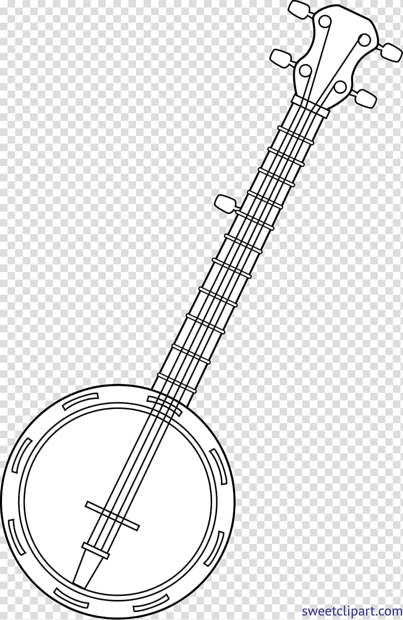Banjo Colouring Pages Coloring book String Instruments, musical instruments transparent background PNG clipart