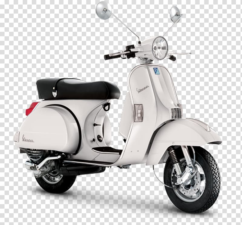 gray motor scooter, Scooter Car Piaggio EICMA Vespa PX, vespa transparent background PNG clipart