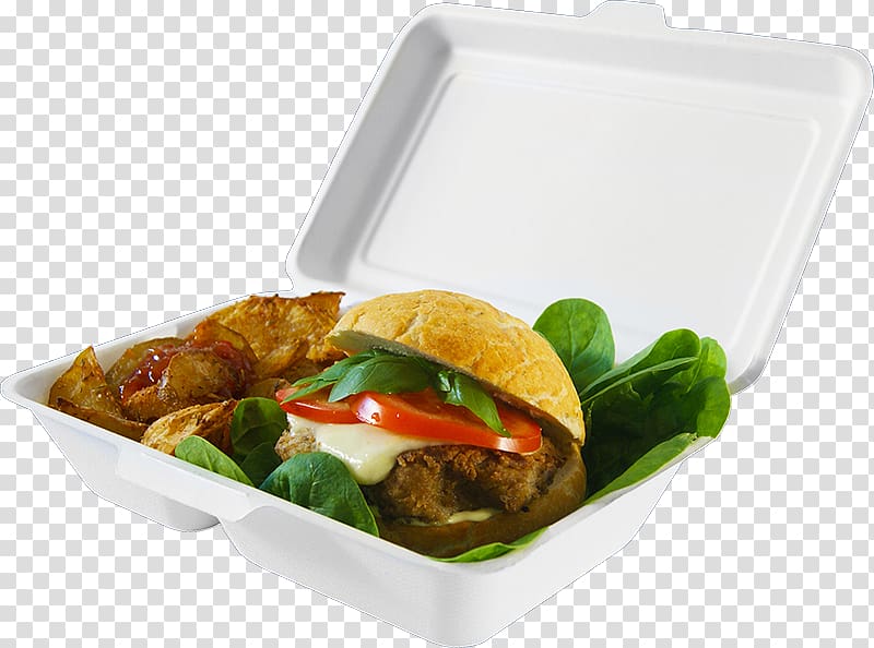 Take-out Hamburger Lunch Vegetarian cuisine Container, takeaway service transparent background PNG clipart