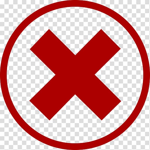 Free: Red Wrong Cross Clip Art At - Red Cross Icon Png 