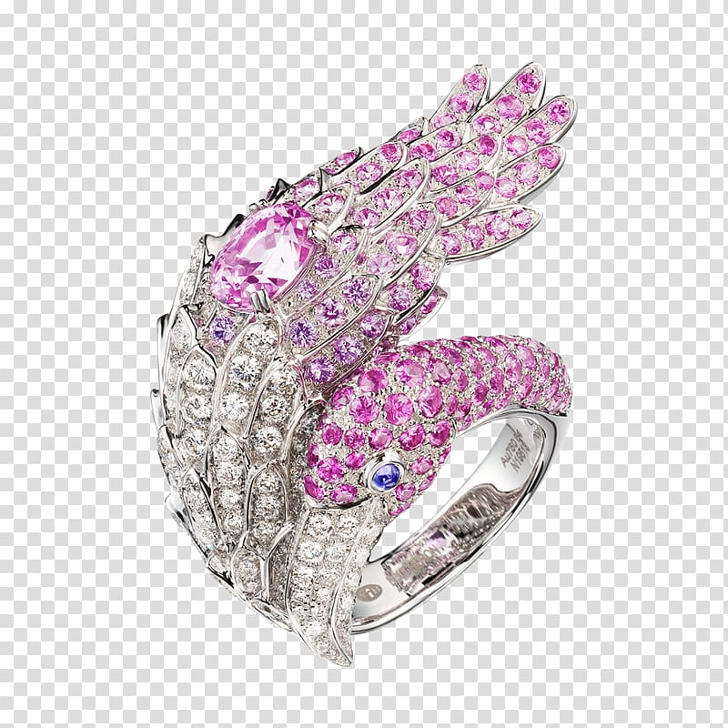 Earring Jewellery Boucheron Engagement ring, flamingos transparent background PNG clipart