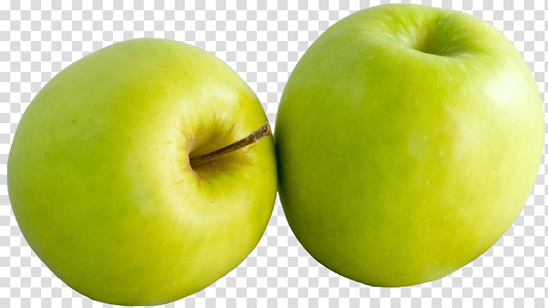 two green apple fruits illustration, Apple Green Duo transparent background PNG clipart