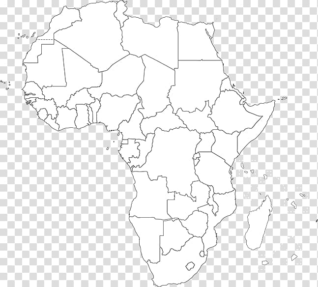 Africa Coloring book Blank map World map, mohammed sallah transparent background PNG clipart