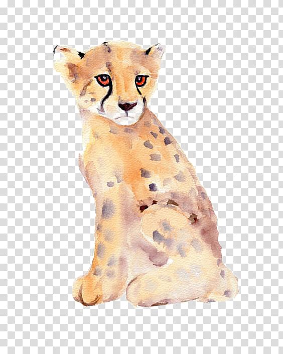 Cheetah Leopard Lion Jaguar Cougar, leopard transparent background PNG clipart