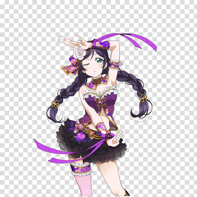 Nozomi Tojo Maki Nishikino Eli Ayase Nico Yazawa Rin Hoshizora, maid transparent background PNG clipart