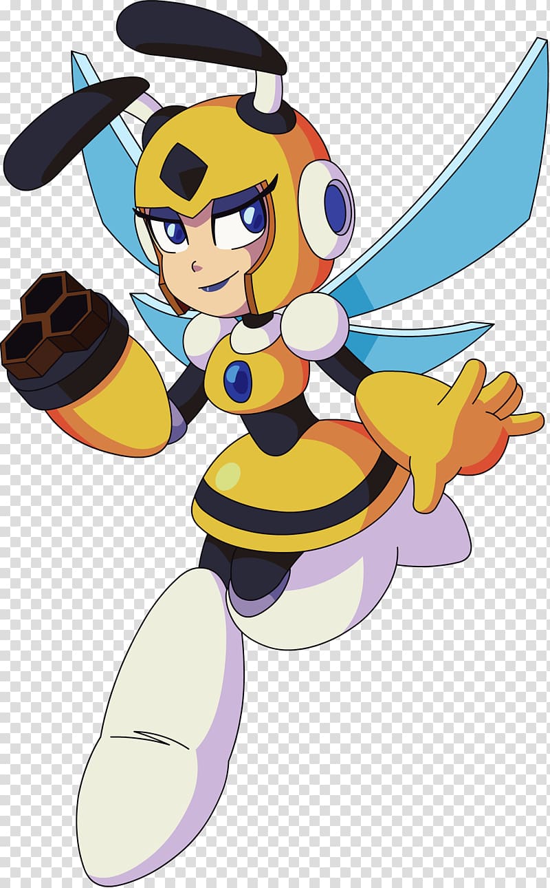 Mega Man 9 Robot Master Honey Bee Woman, honey transparent background PNG clipart