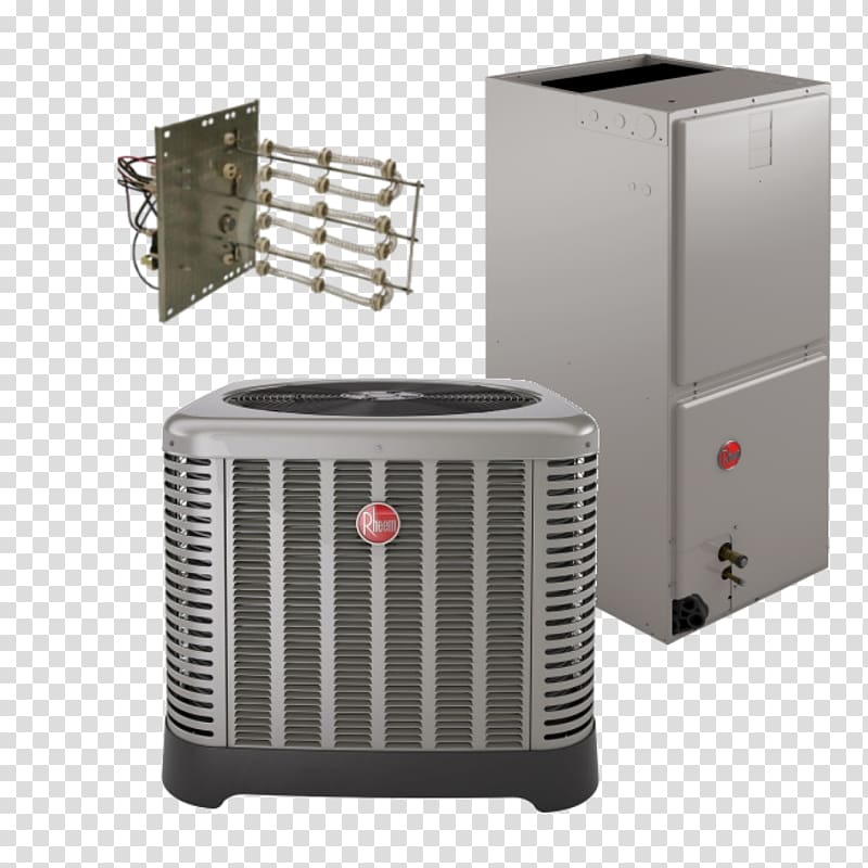 Heat pump Seasonal energy efficiency ratio Electric heating Rheem Goodman Manufacturing, air conditioner transparent background PNG clipart