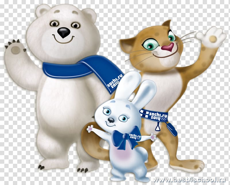 2014 Winter Olympics Sochi Olympic Games 2018 Winter Olympics 2014 Winter Olympic and Paralympic Games mascots, others transparent background PNG clipart