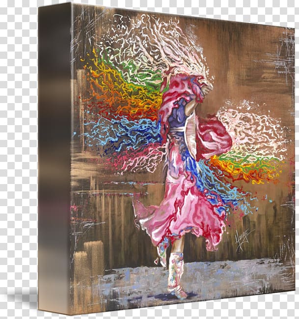 Painting Dance Acrylic paint Canvas print, painting transparent background PNG clipart