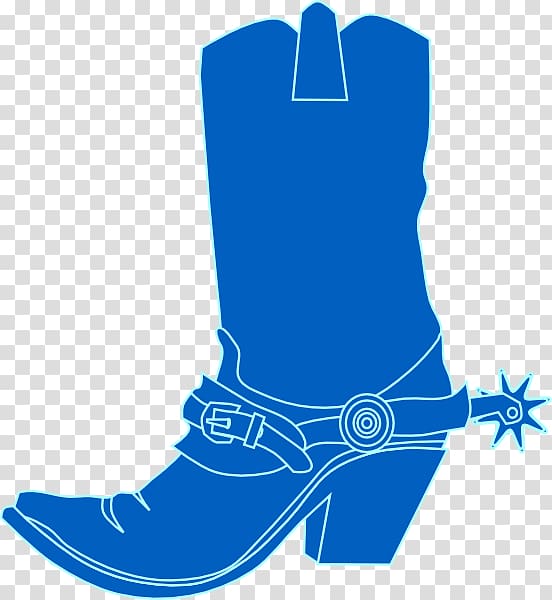 Hat \'n\' Boots Cowboy boot Cowboy hat, with a blue hat transparent background PNG clipart
