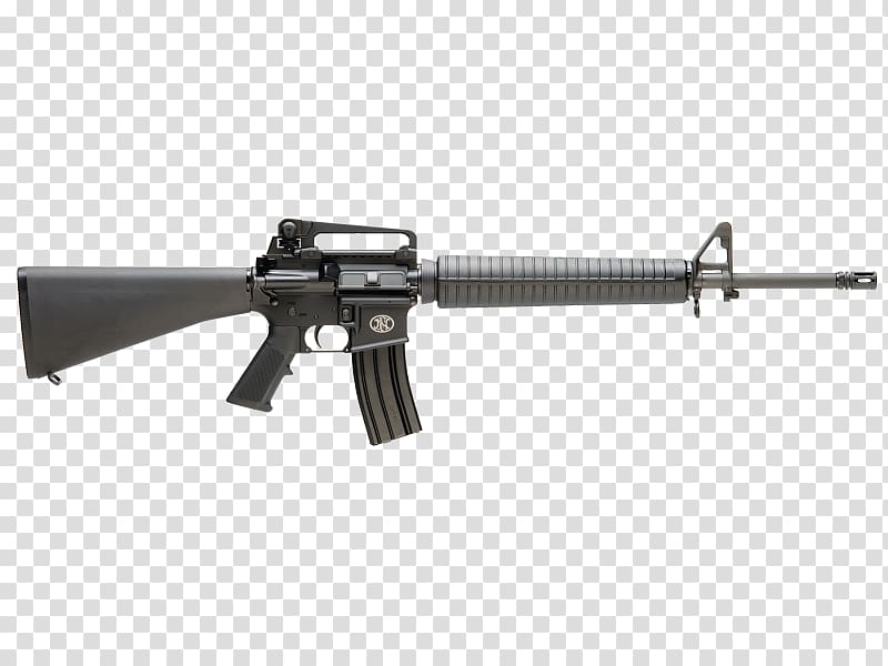 FN Herstal FN BRG-15 AR-15 style rifle 5.56×45mm NATO, assault rifle transparent background PNG clipart