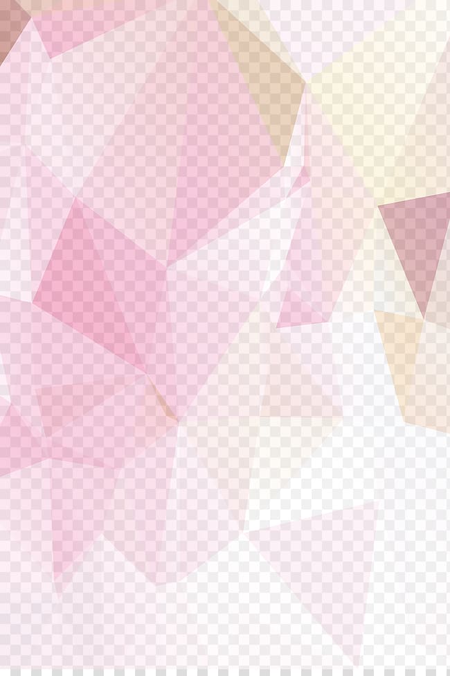 Triangle Textile Pink Pattern, Pink geometric background material, pink abstract painting transparent background PNG clipart