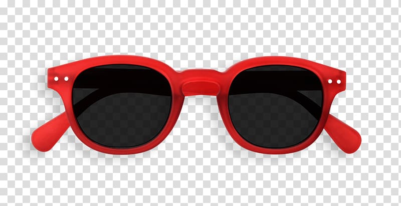 IZIPIZI Sunglasses Red Lens, Sunglasses transparent background PNG clipart