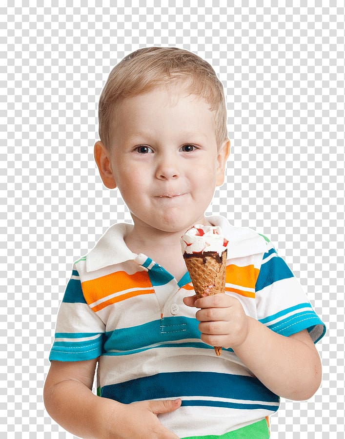 boy holding ice cream , Ice Cream Cones Sundae Eating, eat transparent background PNG clipart