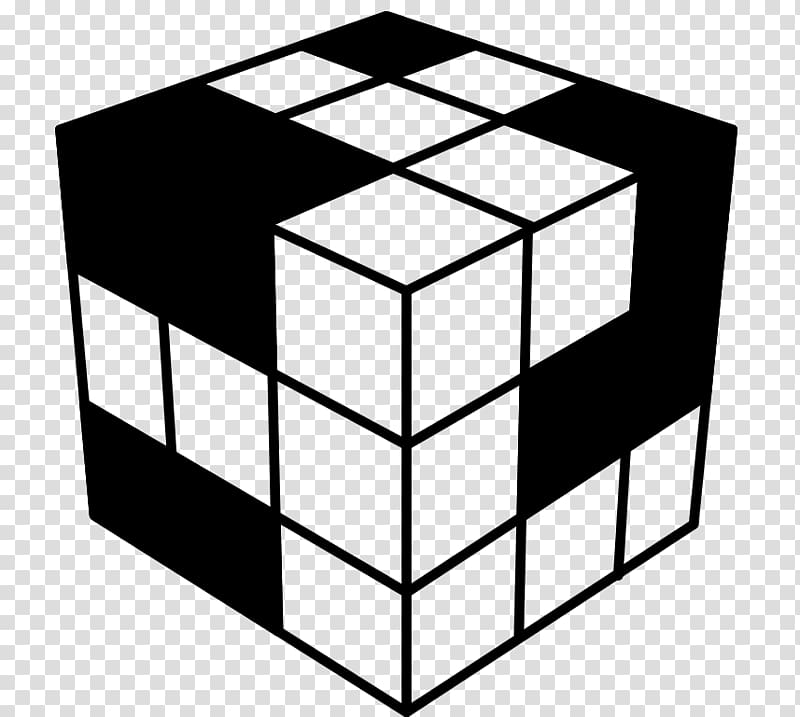 Magic Cube Puzzle 3D Rubik\'s Cube Three-dimensional space, cube transparent background PNG clipart