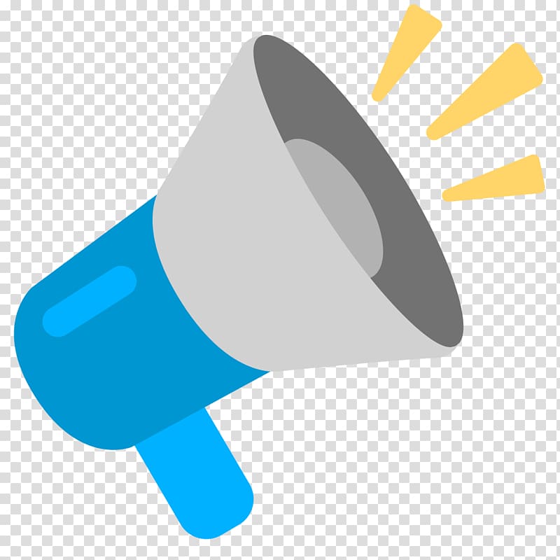 blue and grey megaphone illustration, UX South Africa Emoji Loudspeaker Social media Hamle Grup, loudspeaker transparent background PNG clipart