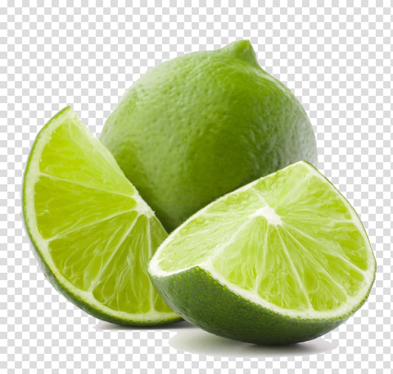 sliced limes, Sweet Lemon Persian lime Key lime, Green Mango transparent background PNG clipart