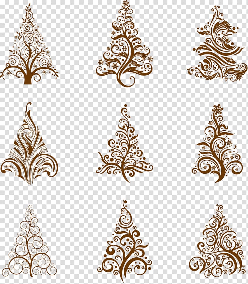 Christmas tree Santa Claus , Christmas Tree Silhouette transparent background PNG clipart