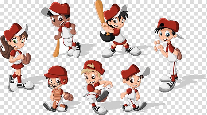 Baseball bat Cartoon Pitcher, Baseball player cartoon transparent background PNG clipart