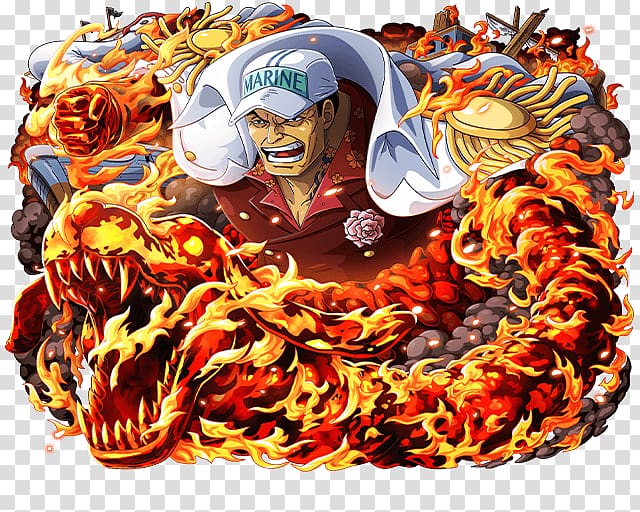 Akainu One Piece Treasure Cruise Borsalino Monkey D. Luffy, one piece treasure cruise transparent background PNG clipart