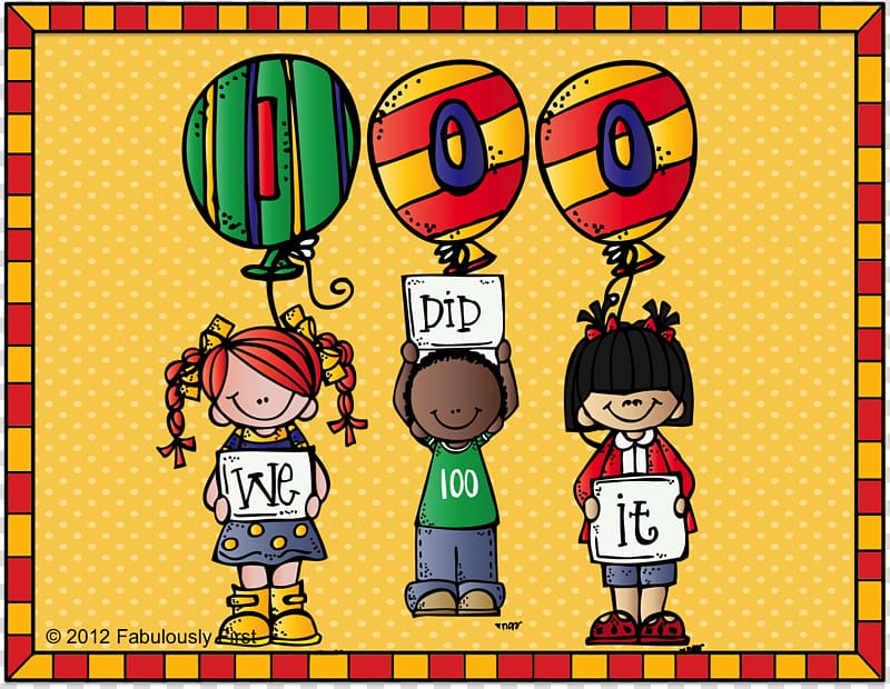 School Blog , 100 Day transparent background PNG clipart