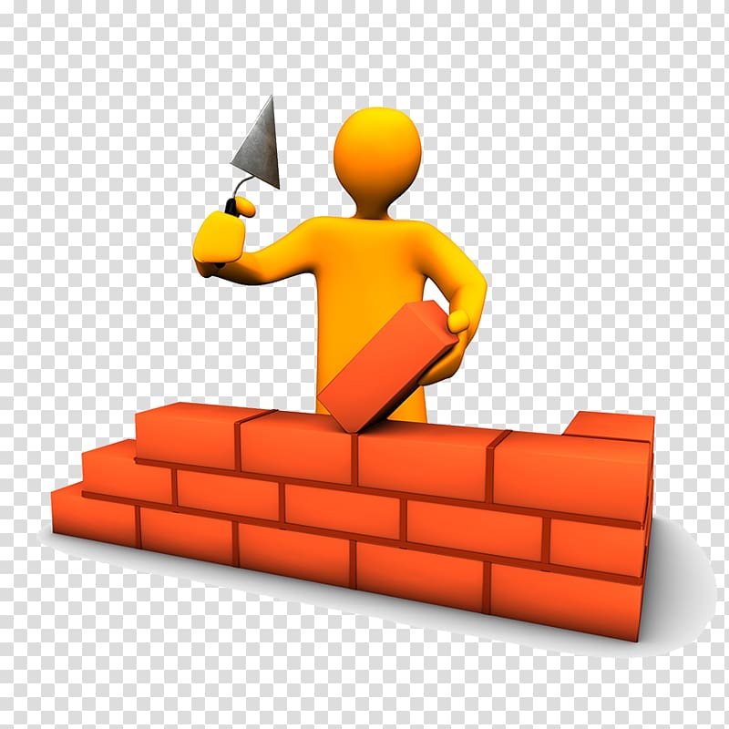 Building Brick Wall Illustration, illustration with brick wall pile of golden villain transparent background PNG clipart