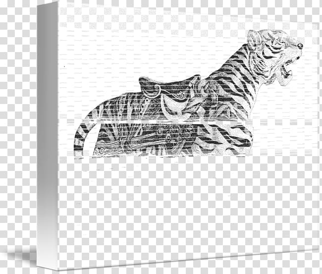 Tiger Paper Printmaking Drawing Art, tiger transparent background PNG clipart