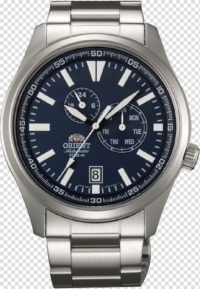 Orient Watch Automatic watch 24-hour analog dial Diving watch, watch transparent background PNG clipart