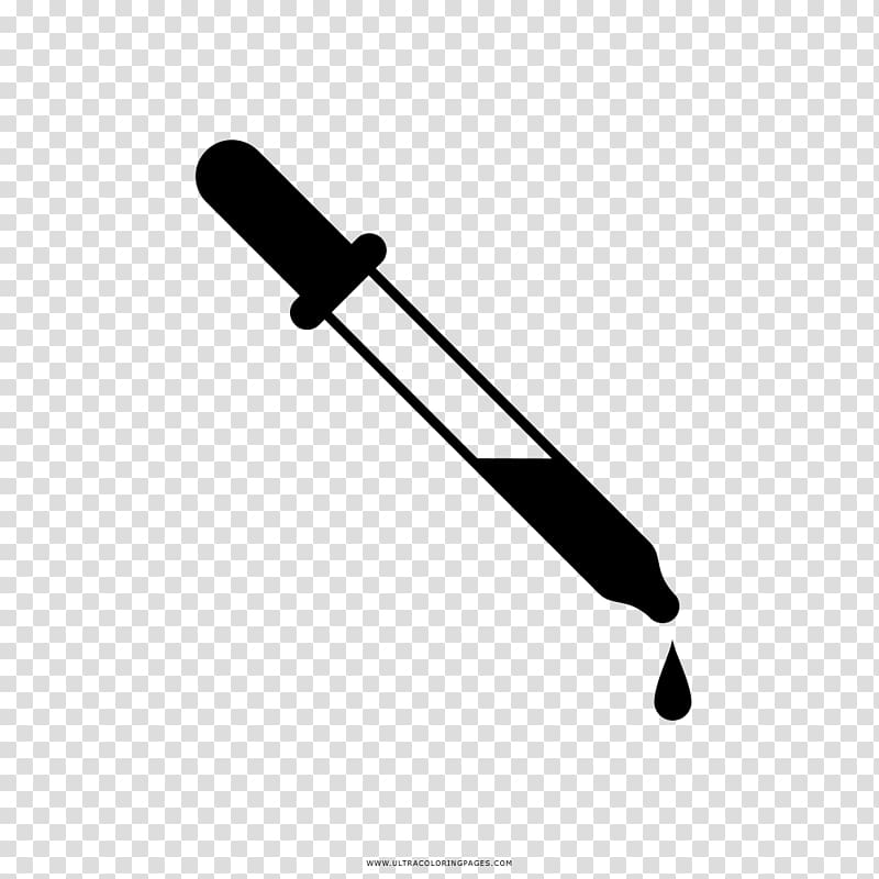 Drawing Compte-gouttes Pasteur pipette Coloring book, eye dropper transparent background PNG clipart