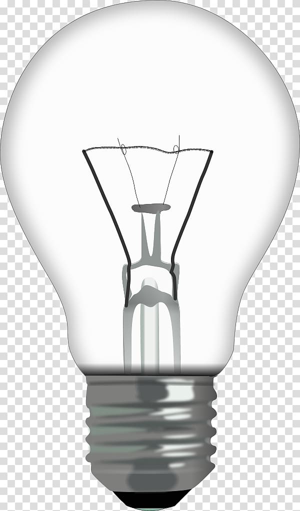 white light bulb, Incandescent light bulb LED lamp Electric light Lighting, Lightbulb transparent background PNG clipart