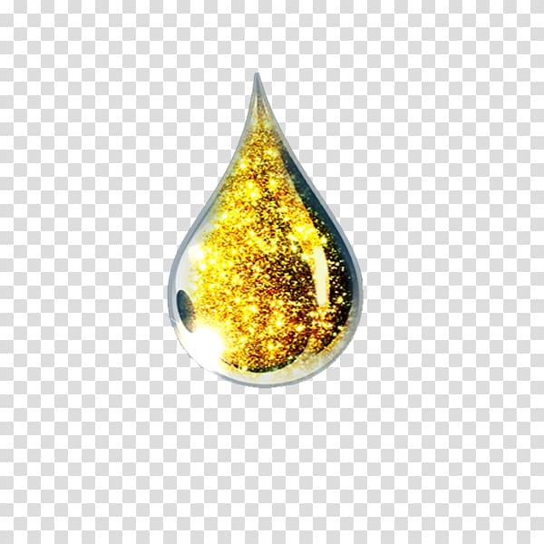 yellow, gray, and white glitter teardrop illustration, Essential oil, Gold drops flash transparent background PNG clipart