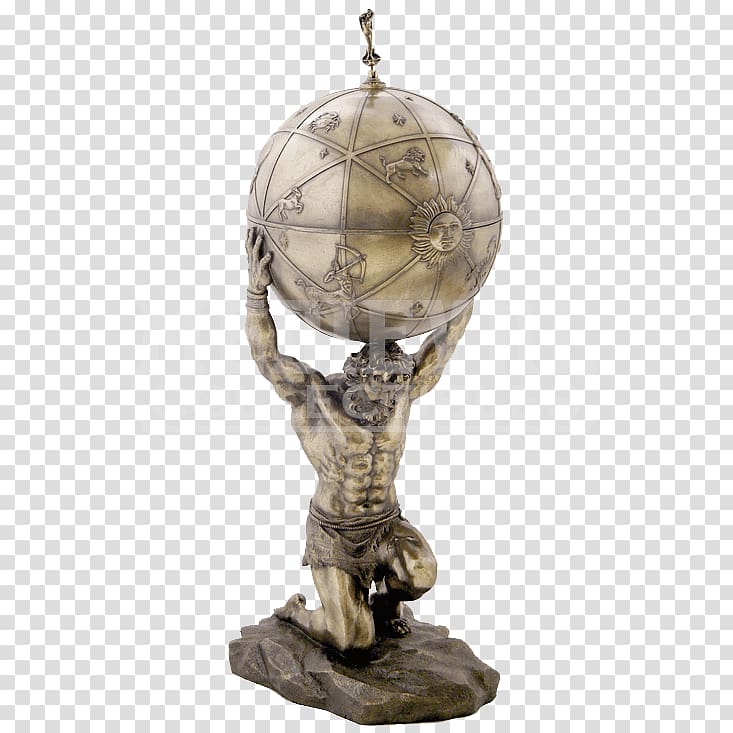 Atlas Earth Sculpture Statue Greek mythology, earth transparent background PNG clipart