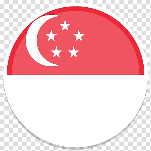 Singapore flag logo, Flag of Singapore Flags of the World Computer Icons, round transparent background PNG clipart