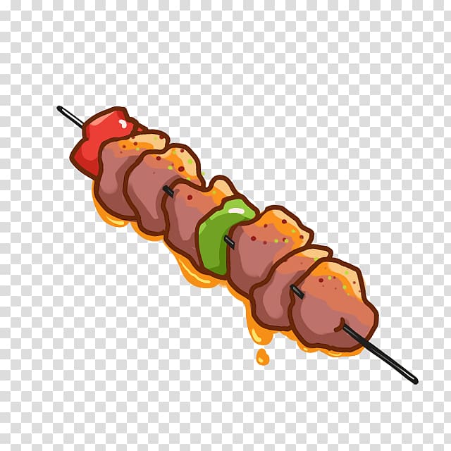 Chuan Kebab Barbecue Food , cartoon psd transparent background PNG clipart
