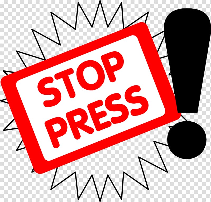 Stop press Fall River Printing press, holidays transparent background PNG clipart