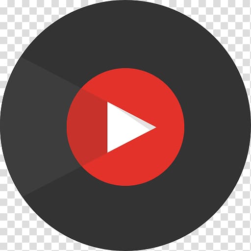 red and black play logo, YouTube Music Android Music , song transparent background PNG clipart