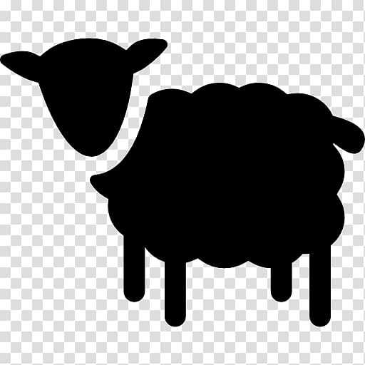 Sheep farming Goat Wool , animal silhouettes transparent background PNG clipart