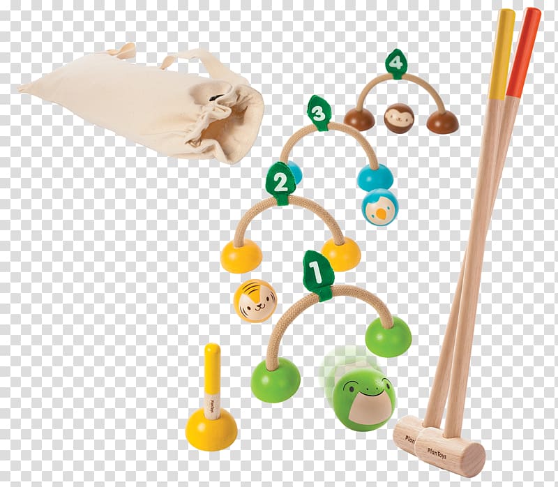 Plan Toys Croquet Ball Shoot! Game, toy transparent background PNG clipart