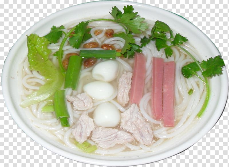 Noodle soup Chinese cuisine Rice noodles, Sam Sun rice transparent background PNG clipart