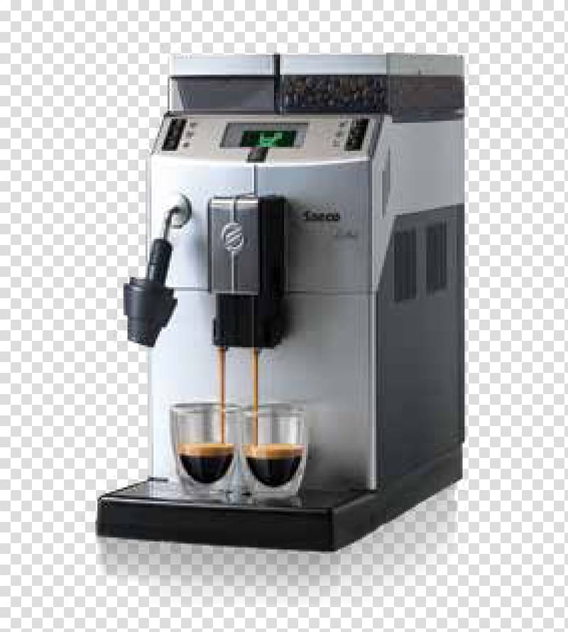 Coffeemaker Espresso Philips Saeco Lirika, Coffee transparent background PNG clipart