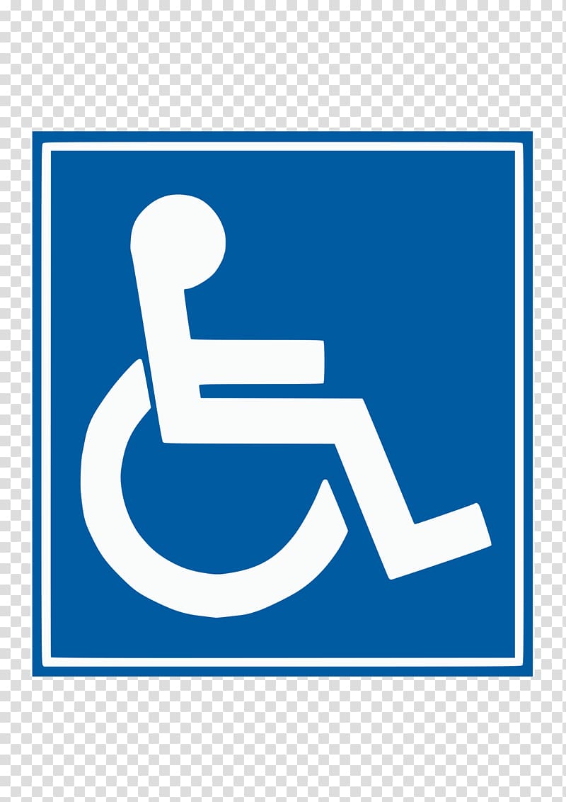 Disability Disabled parking permit Car Park Sign , wheelchair transparent background PNG clipart