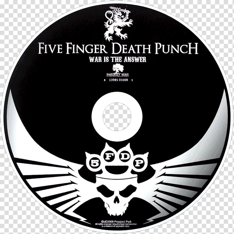 Compact disc War Is the Answer Five Finger Death Punch The Way of the Fist American Capitalist, Five finger death punch transparent background PNG clipart