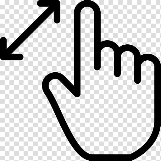 Computer Icons Index finger Thumb signal, zoom transparent background PNG clipart