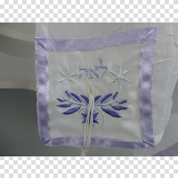 Tallit Atarah Purple Innovation Blue, hand-painted delicate lace transparent background PNG clipart