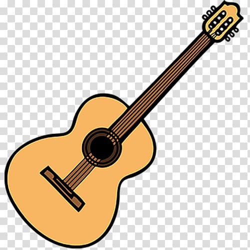 wooden beige guitar transparent background PNG clipart