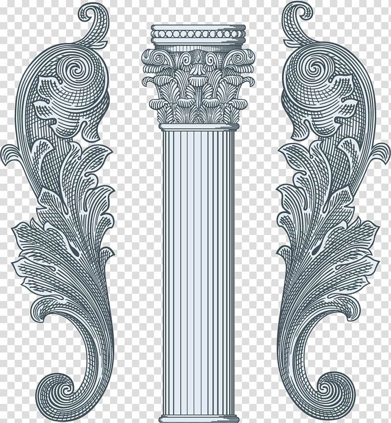 Column Ornament Ionic order, building transparent background PNG clipart