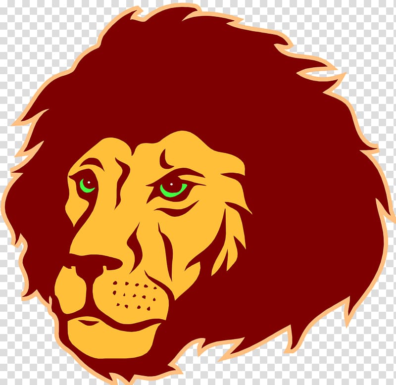 RD Wood Elementary School Lion Animal Field trip, Lions Head transparent background PNG clipart